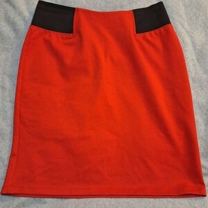 NYCC Red and Black Women's Skirt Size 12
